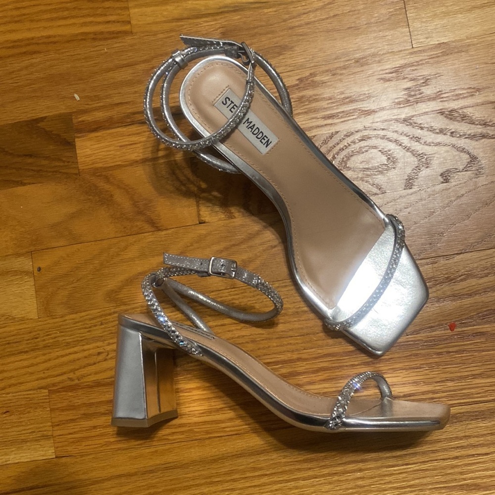 Silver Gem Steve Madden Heels